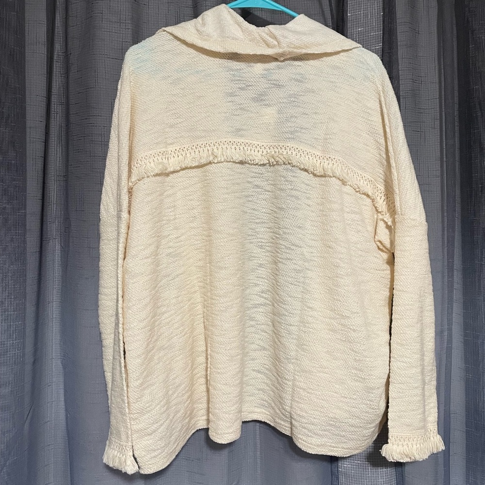 Jack by BB Dakota Open Front Fringe Cardigan NWT Size M - Picture 4 of 5